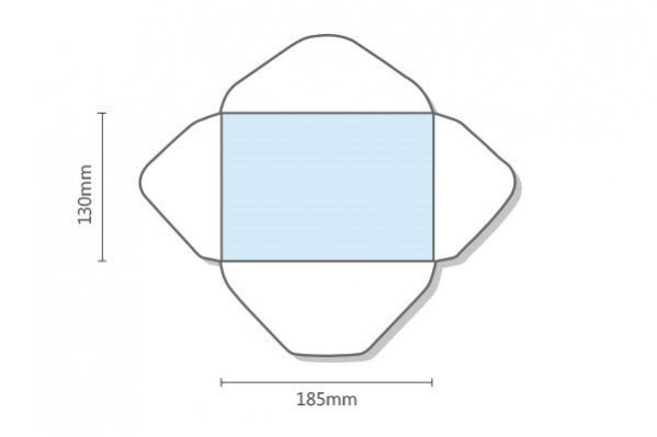 蝴蝶式信封12K 185 x 130mm